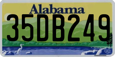 AL license plate 35DB249