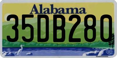 AL license plate 35DB280