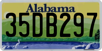AL license plate 35DB297