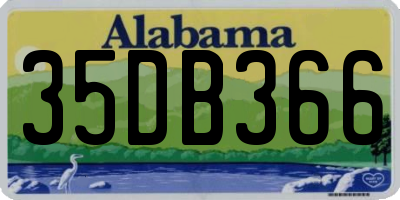 AL license plate 35DB366