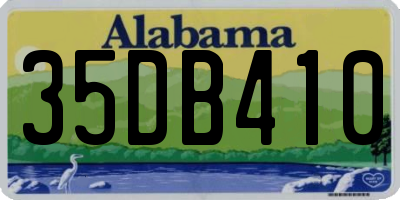 AL license plate 35DB410