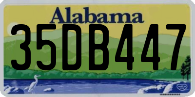 AL license plate 35DB447
