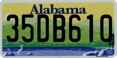 AL license plate 35DB610