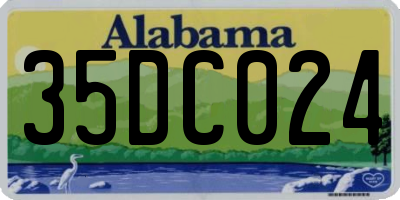 AL license plate 35DC024