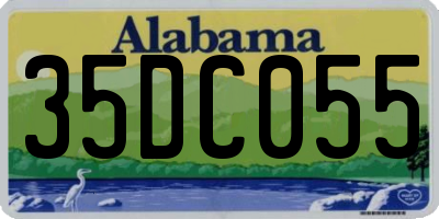 AL license plate 35DC055
