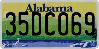 AL license plate 35DC069