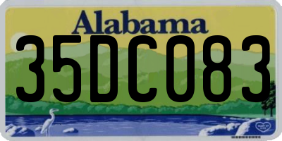 AL license plate 35DC083