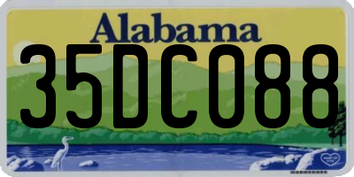 AL license plate 35DC088