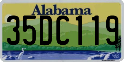 AL license plate 35DC119