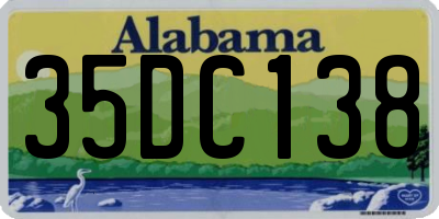 AL license plate 35DC138