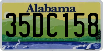 AL license plate 35DC158