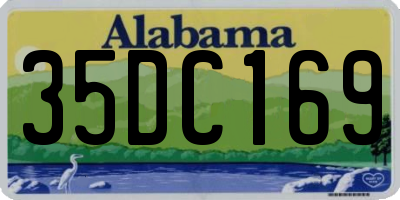 AL license plate 35DC169