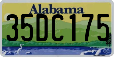 AL license plate 35DC175