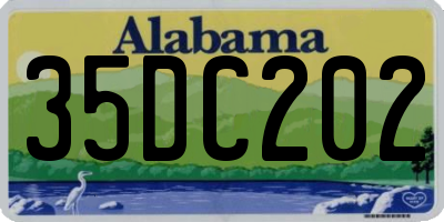 AL license plate 35DC202