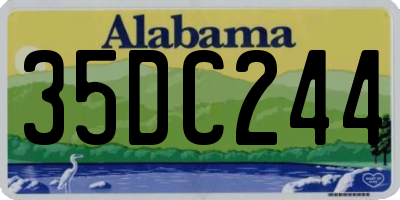 AL license plate 35DC244