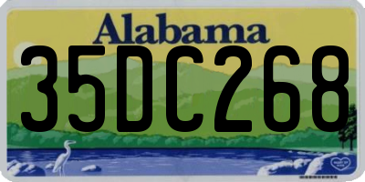 AL license plate 35DC268