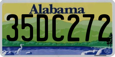 AL license plate 35DC272