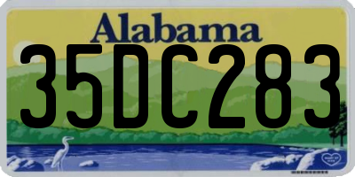 AL license plate 35DC283