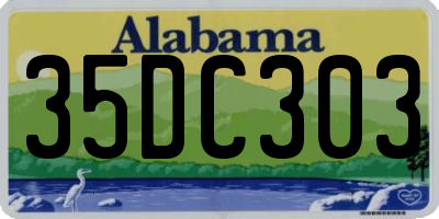 AL license plate 35DC303