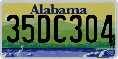 AL license plate 35DC304
