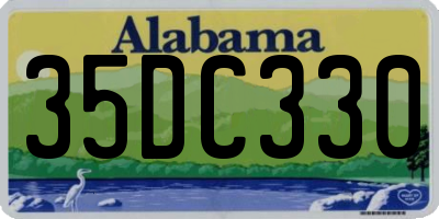 AL license plate 35DC330