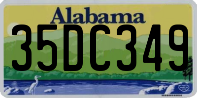 AL license plate 35DC349
