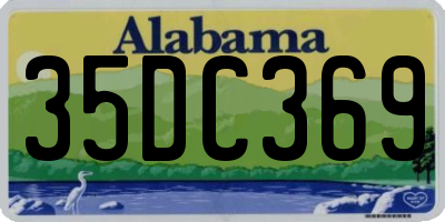 AL license plate 35DC369