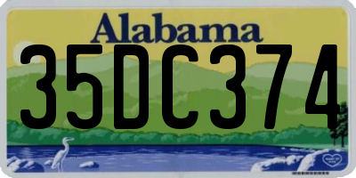 AL license plate 35DC374