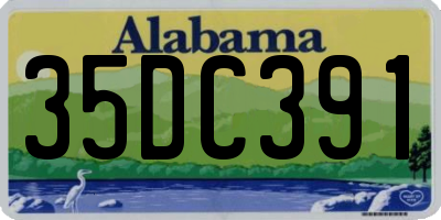 AL license plate 35DC391