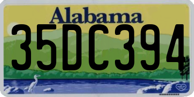 AL license plate 35DC394