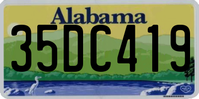 AL license plate 35DC419