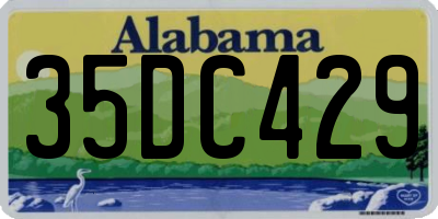 AL license plate 35DC429
