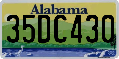 AL license plate 35DC430
