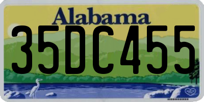 AL license plate 35DC455