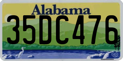 AL license plate 35DC476
