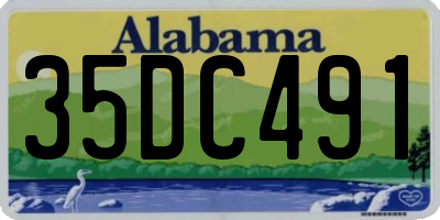 AL license plate 35DC491