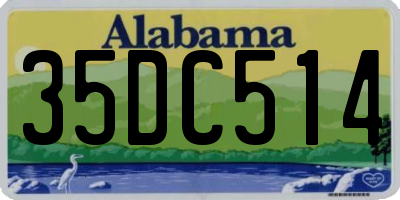 AL license plate 35DC514