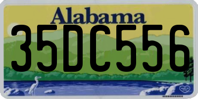AL license plate 35DC556