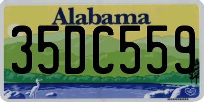 AL license plate 35DC559