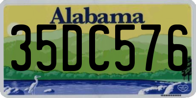 AL license plate 35DC576
