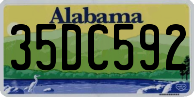 AL license plate 35DC592