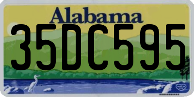 AL license plate 35DC595