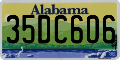 AL license plate 35DC606