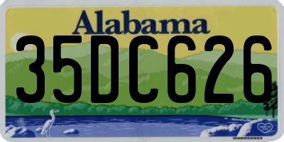 AL license plate 35DC626
