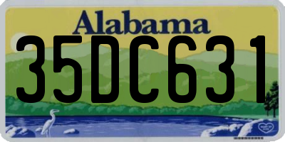 AL license plate 35DC631