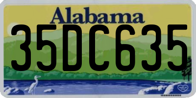 AL license plate 35DC635