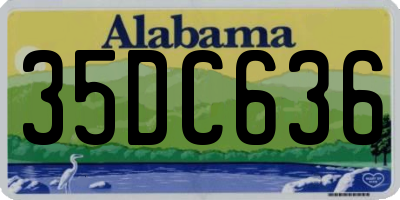 AL license plate 35DC636