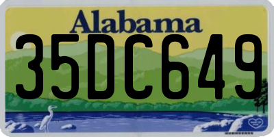 AL license plate 35DC649