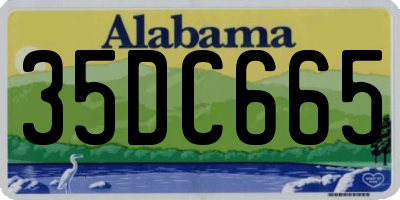 AL license plate 35DC665