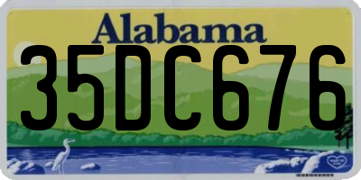 AL license plate 35DC676